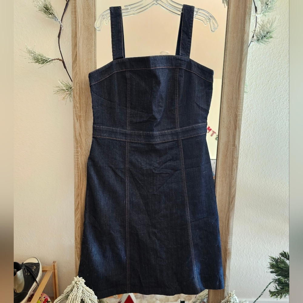 Ann Taylor Denim Mini Dress - 10